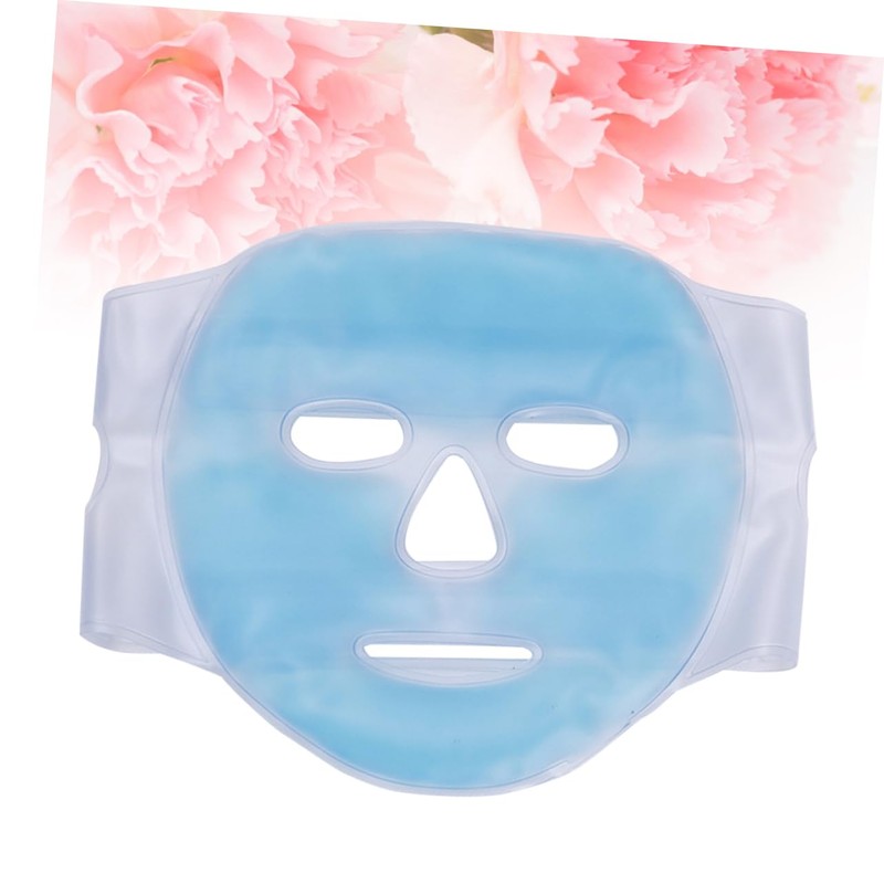 Outanaya 1pc Gel Cold and Hot Compress Mask PVC Face