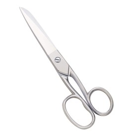 Yutoner Silver Office Scissors, Heavy Duty Sewing, Tailor Fabric Sewing Paper Cutting Shears Stainless Steel Cutter Leather Art Craft Office Scissors (7 Inch)