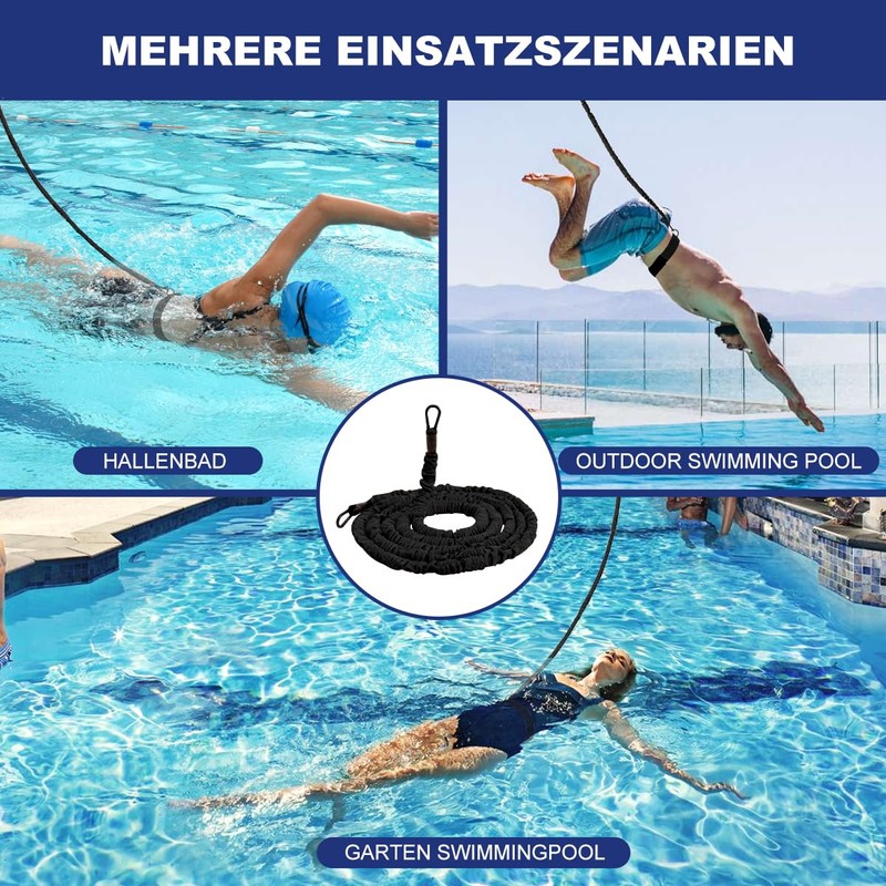Swimming Belt for Pool 2.5-7.5 m Swimming Trainer with Webbing