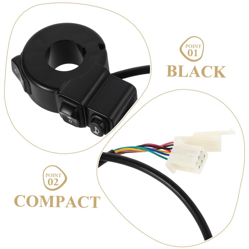 BUGUUYO Motorcycle Handlebar Function Combination for Electric Scooters Motorcycles Atvs