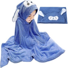 Kinmsito Hooded Baby Towel (Dark Blue)