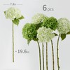 Clycaloor 6 Pcs Green Hydrangea Flowers Bouquets Silk Hydrangea Flowers