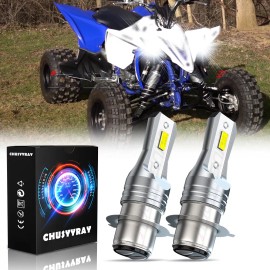 CHUSYYRAY For Yamaha YFZ450 YFZ 450 YFZ450R LED 2004-2019 2020 2021 Headlight Bulb WHITE