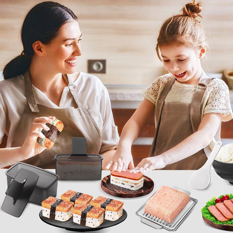 Musubi Press Mold Kit, 2 Pack Clear Musubi Maker with