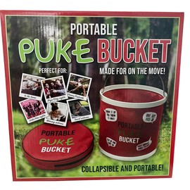 Diabolical DP1299 Portable Puke Bucket - Stag Do Accessories Men, Funny Gifts for Friends, Sick Bucket, Novelty Gifts for Men Under 20 pounds, Pregnancy Gifts for Mum Expecting, Festival Accessories