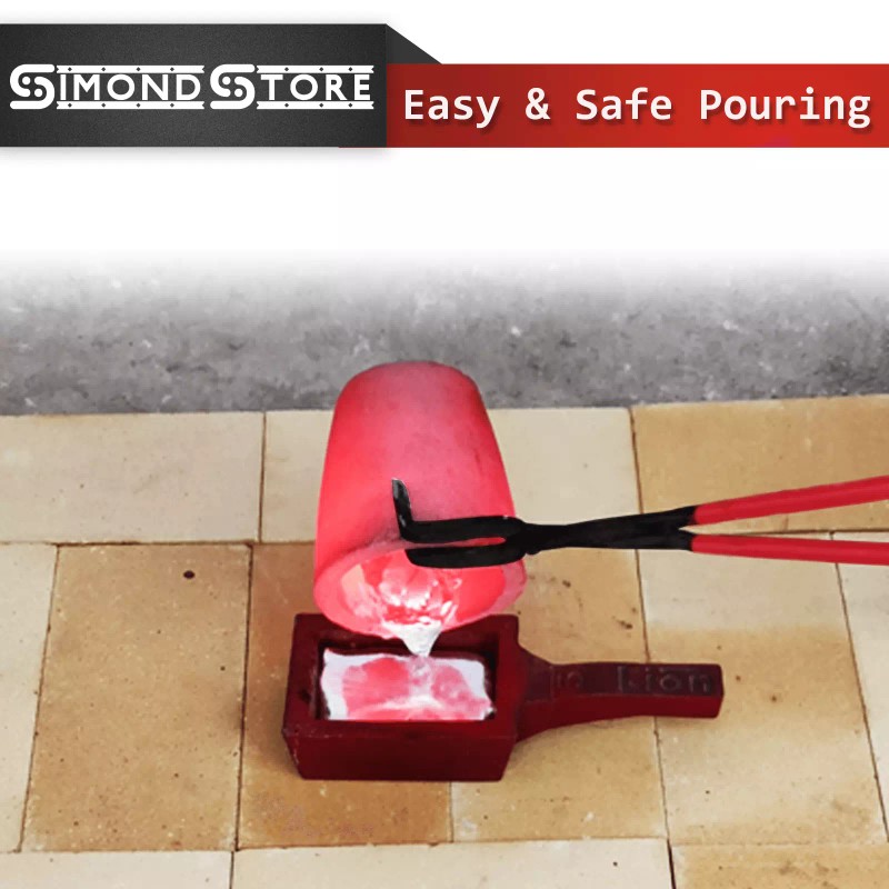 SIMOND STORE Crucible Hinged Tongs - 36" Foundry Crucibles Melting