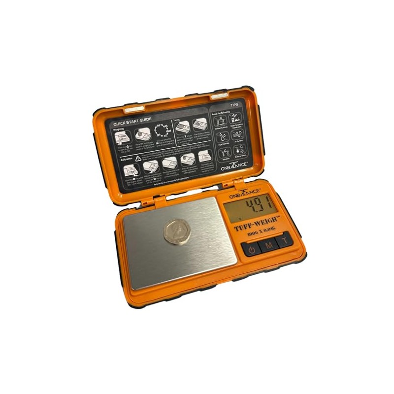 Tuff Weigh Digital Pocket Scale, 100g x 0.01g Precision, Mini