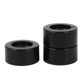 cnbtr 4 pieces 8 x 40 x 20 flat with inner bearing steel 638ZZ pulley rail ball bearing rolling wheel black