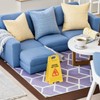 Angoily Yellow Warning Sign 5 Pieces Miniature Caution Wet Floor