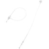 okhobby 1000PCS Clear Plastic Tag Fasteners Hanging Tag, Strings Snap