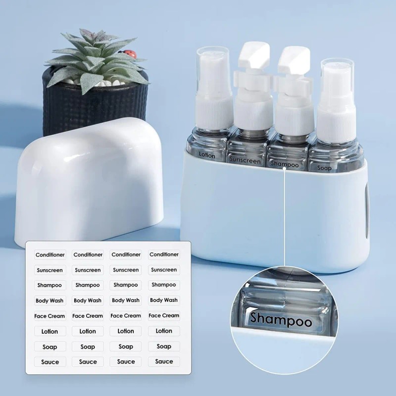 Botellas De Viaje De Set Articulos De Tocador Silicona 8pcs