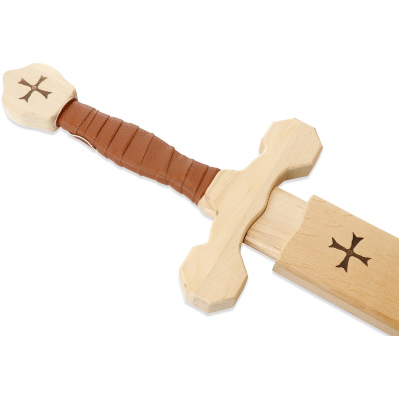 BestSaller 1012.9 Templar Sword Set with Wooden Cover, Birch 64