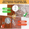 Left Side Wall Mounted handrail, Garge Door Stair Railing for