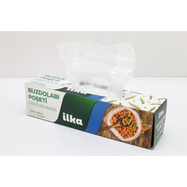 İlka Freezer Bags Medium Size 30 Count 9,45 x 14,97 Inc
