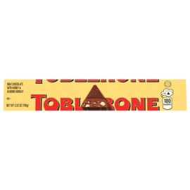 Toblerone Milk Chocolate Bar with Honey and Almond Nougat, 20 - 3.52 oz Bars