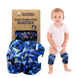 Simply Kids (2nd Gen.) Baby Knee Pads for Crawling (2 Pairs), CPSIA Certified - Comfortable Knee Protector for Toddler, Infant, Girl, Boy, Crawler - Rodilleras para Bebe