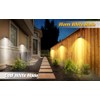 Bridika Solar Fence Lights, Fence Lights Fence Solar Lights Outdoor