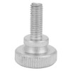 40pcs M6 Zinc Plated Carbon Steel Flat Knurled Head Bolts