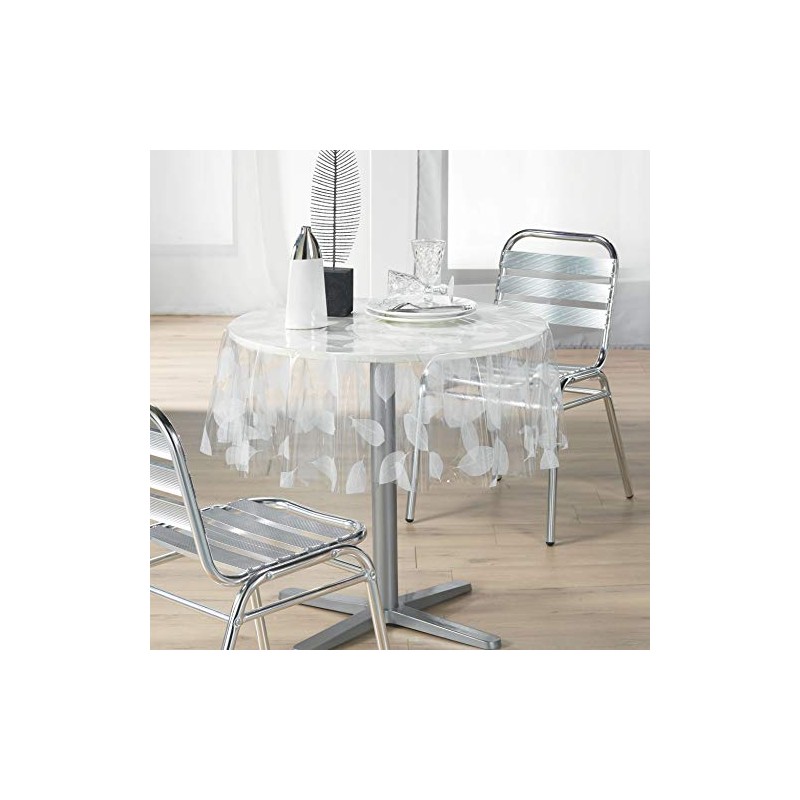 Décor Ligne Cristal 1710323 Tablecloth 140 cm Plain White