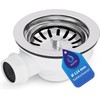 Aquade Strainer Basket Valve 114 mm – Strainer Basket Sink