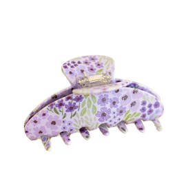 Elyse Breanne Design, 4 Inch, All Hair Types, Strong Hold, Fashion, Styling, Hair Accessory, Claw Clip, Lilac Floral