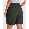 CRZ YOGA Stretch Hiking Cargo Shorts for Women 7'' -