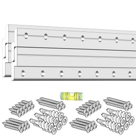 Z Clips 41" 2 Pack - French Cleat Picture Hanger Heavy Duty - Wall Mirror Mounting Bracket - Flush Mount Hanging Kit for Shelf, Painting, Frames, Cabinet, Soundbar, Whiteboard or Headboard - 200 lb