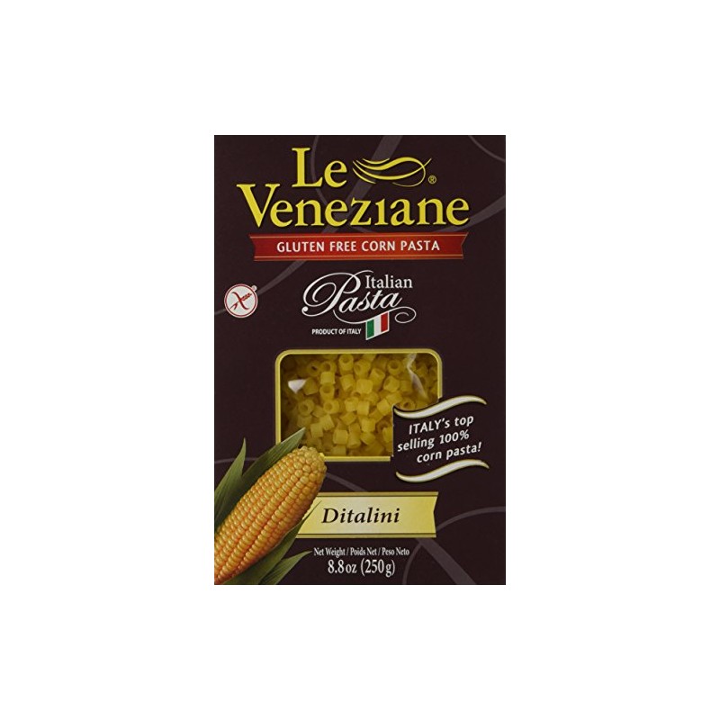 Le Veneziane Italian Gluten Free Corn Pasta Ditalini 250