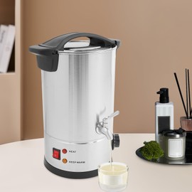 GMSLuu Stainless Steel Wax Melter for Candle Making, 86-230℉ Stainless Steel Candle Melting Pot Melting Electric WaxOven for Melting Wax, Boiling Water, DIY. (8L)