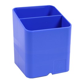 Exacompta - Ref 67779D - Iderama Collection - Pen-Cube Pen Pot - 74 x 74 x 93mm in Size, Space-Saving Design, 2 Sections for Desk Organisation - Ice Blue