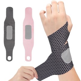 KOQAIIZ Wrist Brace, Set of 2 Wrist Support Hand Wraps, Breathable Wrist Wrap Bandage for Men and Women