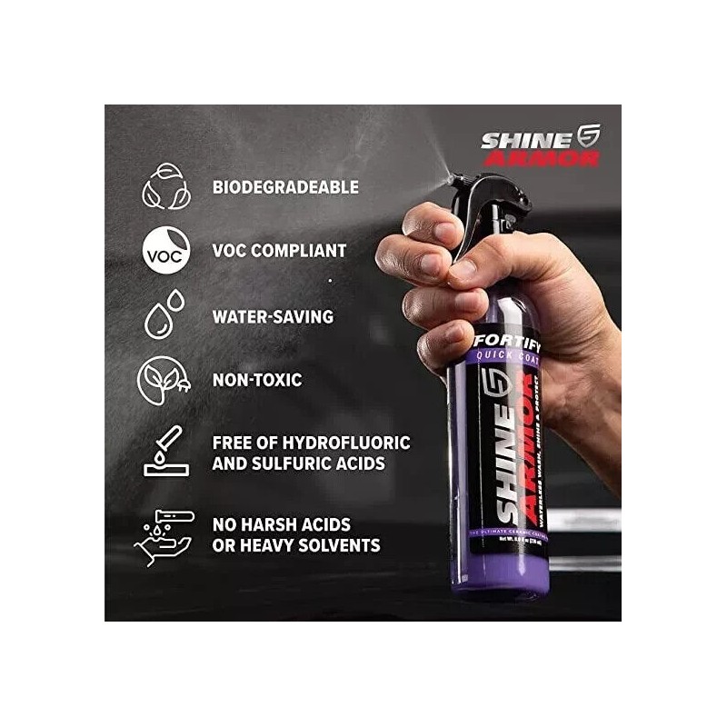 Shine Armor New SHINE ARMOR Ceramic Coating Fortify Quick Coat