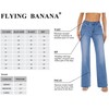 FLYING BANANA Women's High Waisted Wide Leg Baggy Stretch Denim
