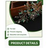 TOZBLEU Green Hair Jewellery, Glittering Crystal Hair Comb, Hair Accessories,