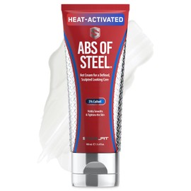 SteelFit- Abs of Steel | Loción reafirmante de piel de máxima definición | Suministro para 15 a 20 días | Crema reafirmante de piel