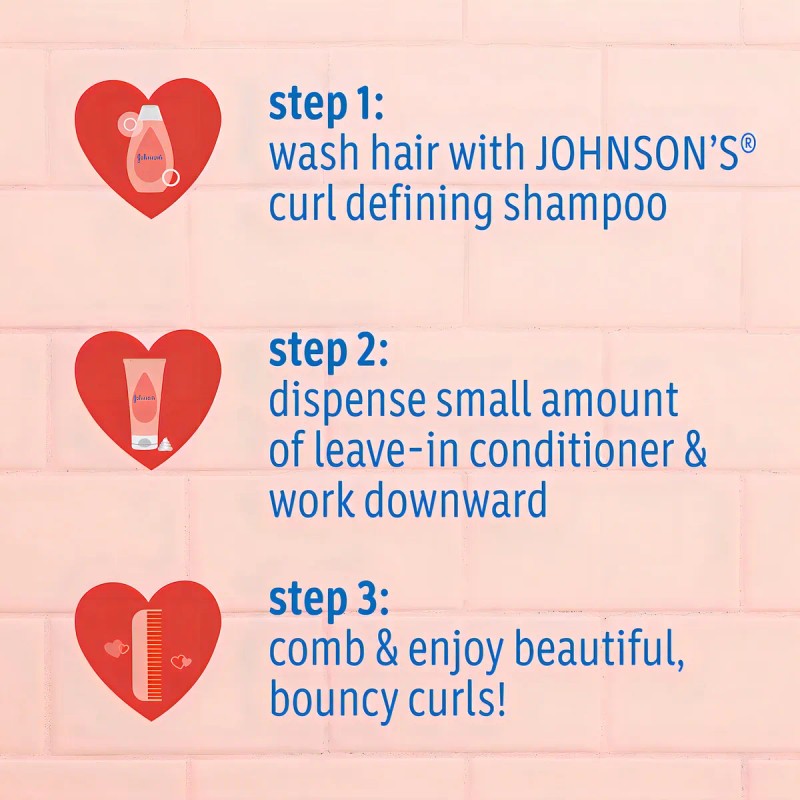 Curl Shampoo Kids Babies Champú Rizos Niños Bebés Johnson's