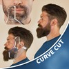 2PCS Men's Beard Shaping Tool Template, Beard Guide Shaper with
