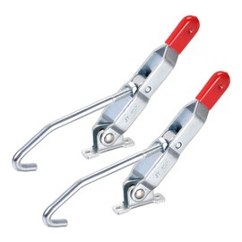 sourcing map 375lbs Capacity Quick Holding Latch Action Pull J Hook Toggle Clamp, 2 Pcs