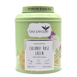 Tea People Coconut Rose Green Loose Tea Caddy 100g