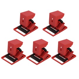 HiLKCO Circuit Breaker Lockout Device, 5 Pack 480/600V Clamp-On Universal Single and Multi-Pole Breaker Lock Out, for Loto Station Lock Out Tag Out Kit, OSHA Compliant (Medium)