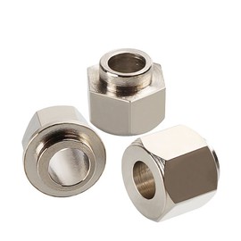 APAAZO 10pcs Eccentric Spacer Bore 5mm Eccentric Nuts Aluminum Extrusion Carbon Steel Nickel Plated Compatible with V-roll 3D Printer Parts (Size : 5x10x10mm)