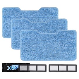 SavStor Reusable Vacmop Replacement Pads Compatible with Shark Vac Mop VM252 VM251 VM200 VC205 VM250 VM200 VM200C VM190 VM250 QM250 VM190 VM200P12 Vacuum Mop Refills（1set）