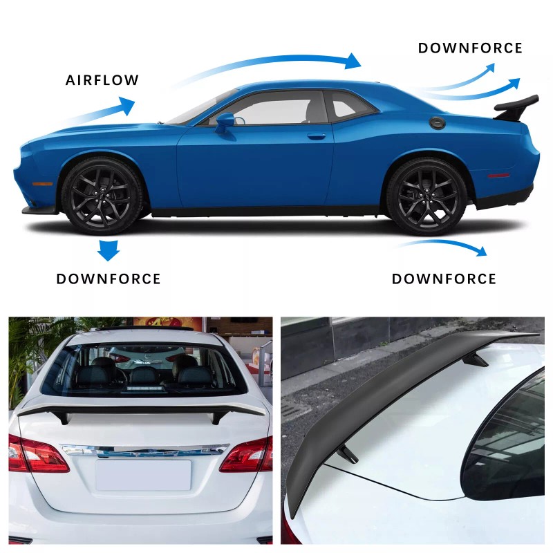 JMTBNO For Hyundai Tiburon 46" GT-Style Racing Rear Trunk Spoiler