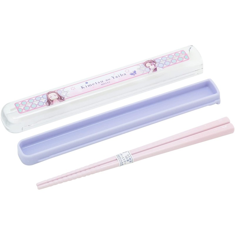 Devil Blade Pull Lid Chopsticks Case Set, Girls Pattern