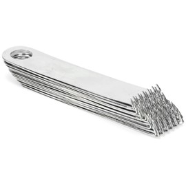 Pack of 20 Hine Weight Hanger Hooks, Metal Sewing Machine Accessories, 6 Teeth Blocking Combs, Stainless Steel Claw Hooks for Knitting Machines, Default