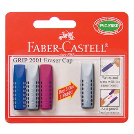 Faber-Castell Grip 2001 Eraser Caps (Pack of 4)
