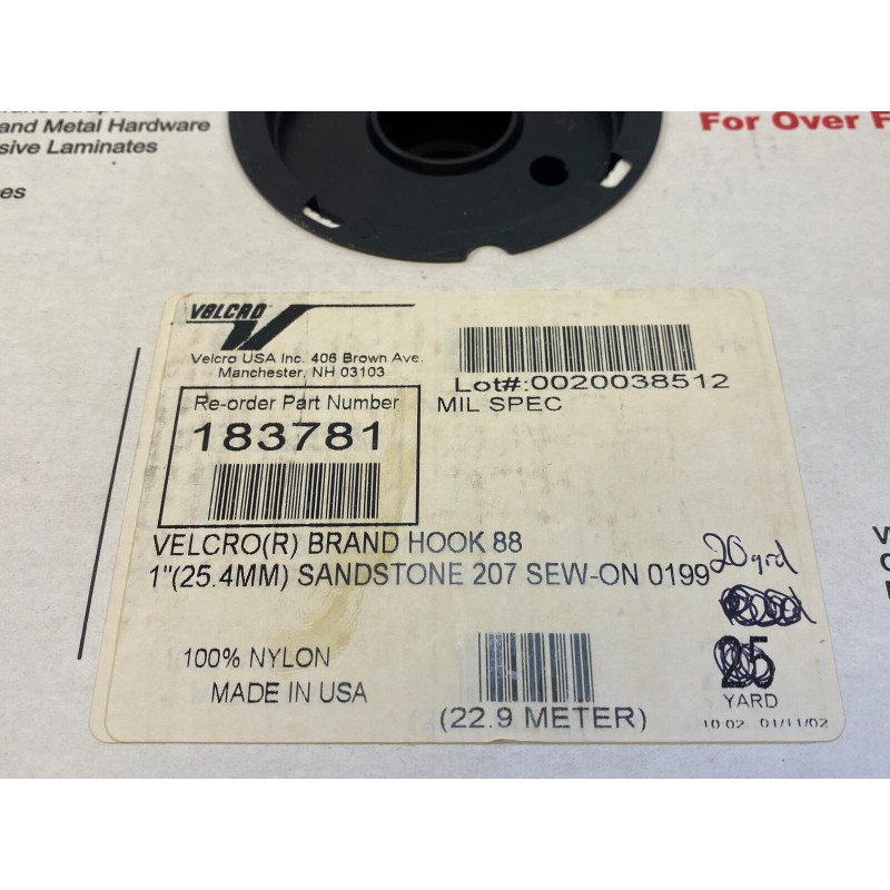 Velcro 1 INCH VELCRO® Brand HOOK Fastener- Sew On Mil-Spec