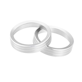 Hihaha Car Console Audio Volume Knob Ring Cover for Jeep Cherokee Grand Cherokee 2014-2020 Silver Tone (Set of 2) Durable Material