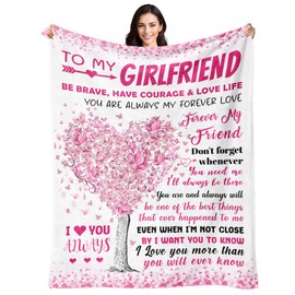Gifts for Girlfriend - Anniversary Girlfriend Gifts for Women - Graduation & Mothers Day Birthday Gifts for Girlfriend - Romantic Love Present | Valentines Day Gift for Her - Throw Blanket 60"x80"