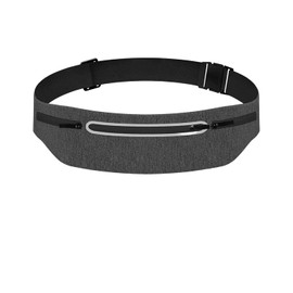 Sports Waist Pack with Three Compartments, Adjustable Belt for Running, Cycling, Gym, and Activities, Fits 7.5-inch Phones, Reflective Strips for Night